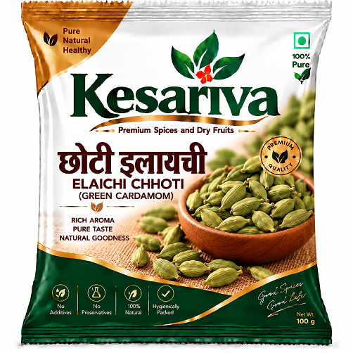 Kesariva Green Cardamom